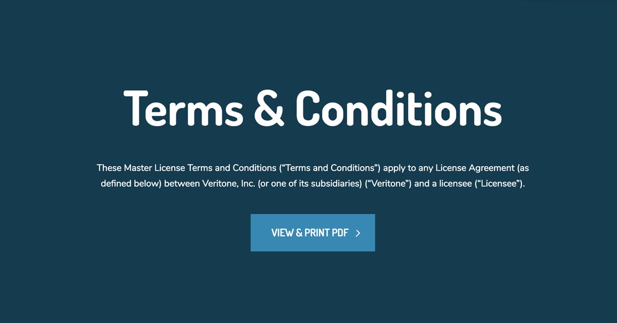 Veritone Master License Agreement: Terms and Conditions