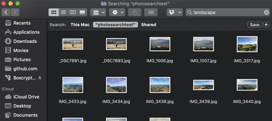 Building a private, local photo search app using machine learning